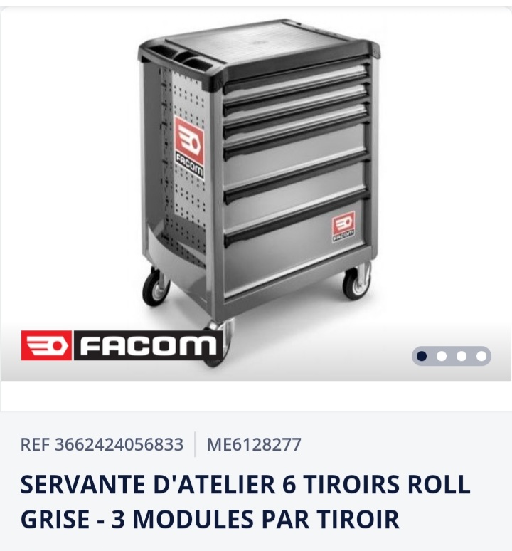 SERVANTE D’ATELIER 6 TIRROIR-3MODULES PAR TIRROIR